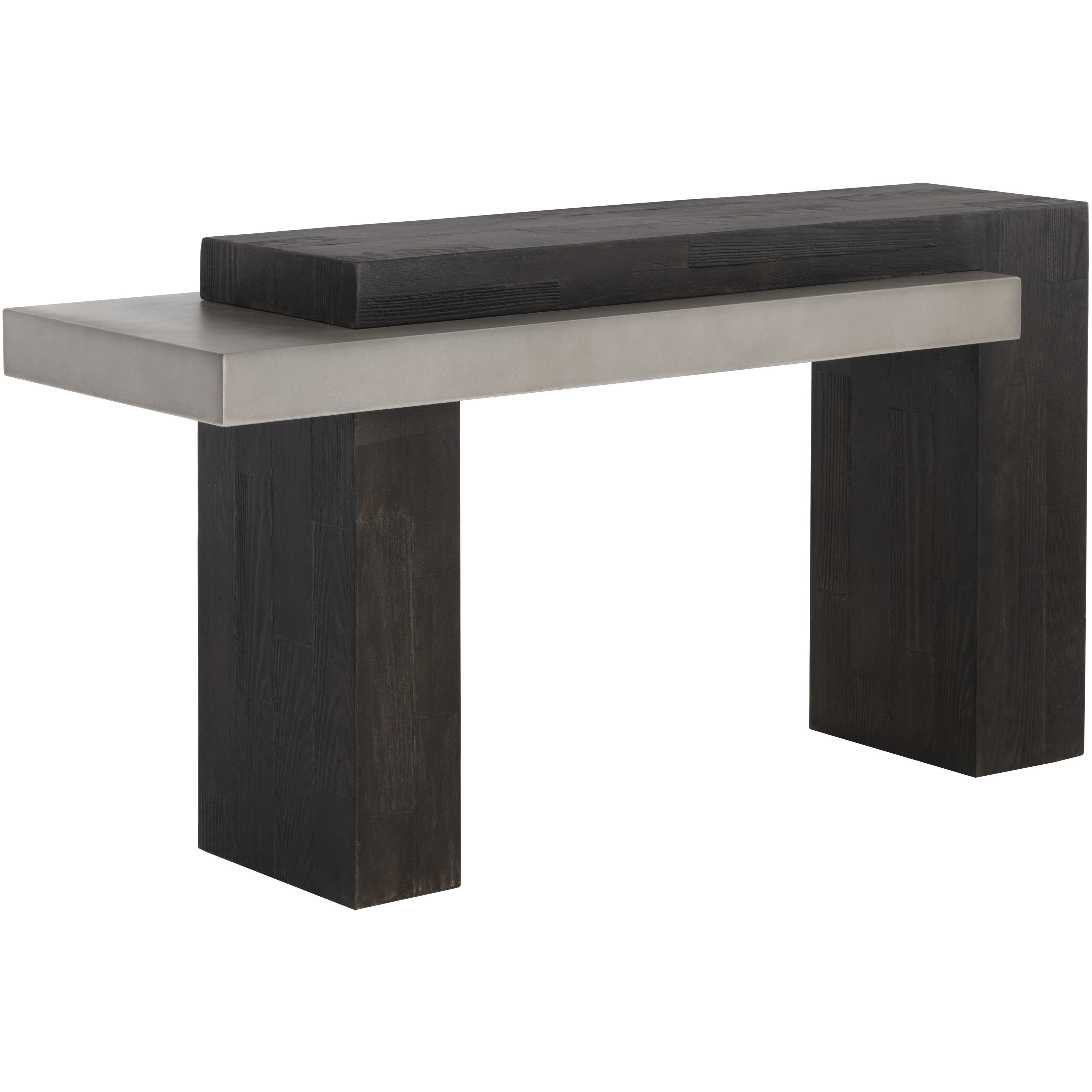 Herriot 56.25 X 29.5 inch Dark Brown / Grey Outdoor Console Table